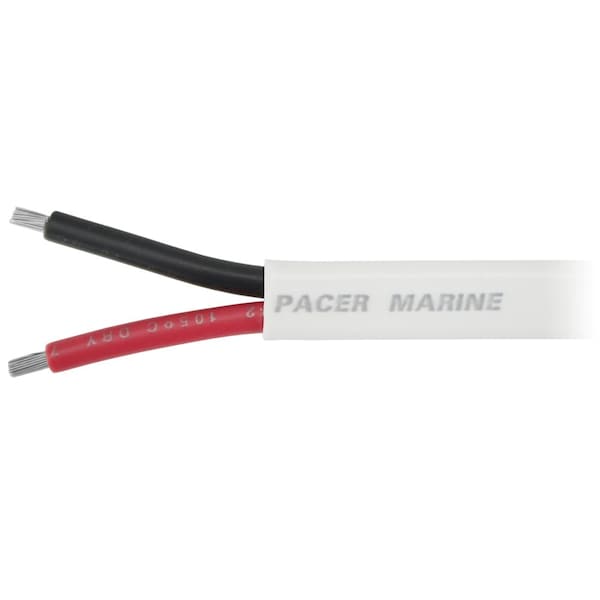 Pacer 12/2 AWG Duplex Cable, Red/Black, 100'